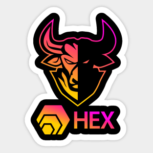 Hex coin Crypto coin Cryptocurrency Sticker